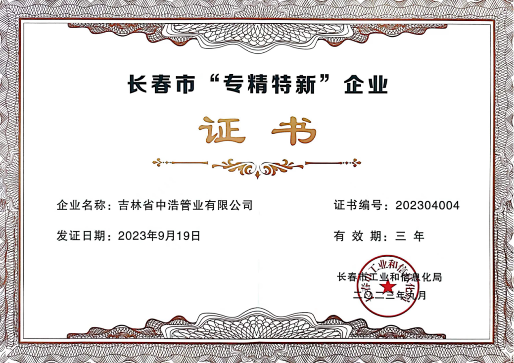  长春市专精特新